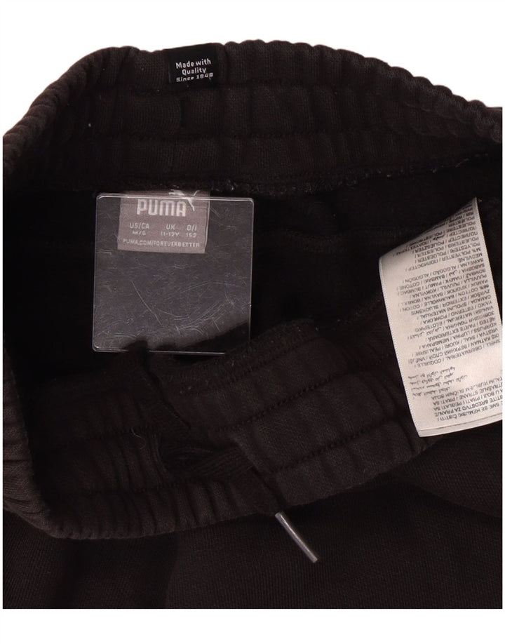 Puma Pantalon de Survêtement Garçon 11-12 ans Noir Coton