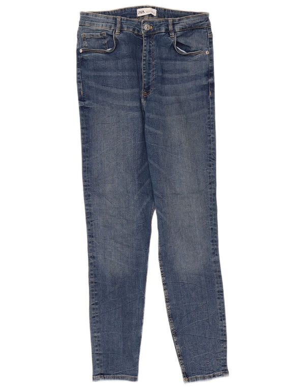 Zara Jean skinny pour femme EU 42 Large W32 L27 Bleu
