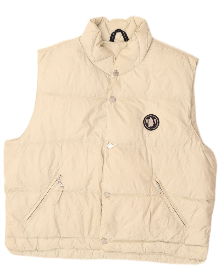 MURPHY & NYE Gilet matelassé Sailmakers pour hommes UK 40 Large Off White Polyamide