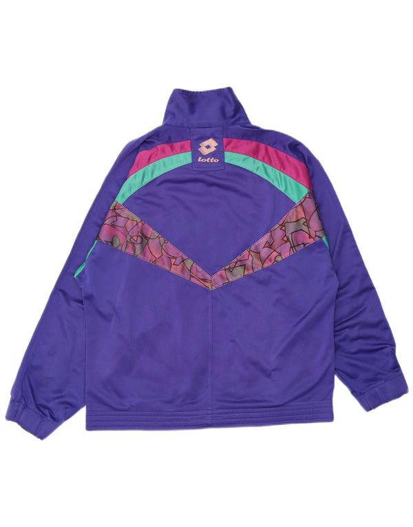 Lotto Veste de survêtement pour homme Taille L Violet Colourblock