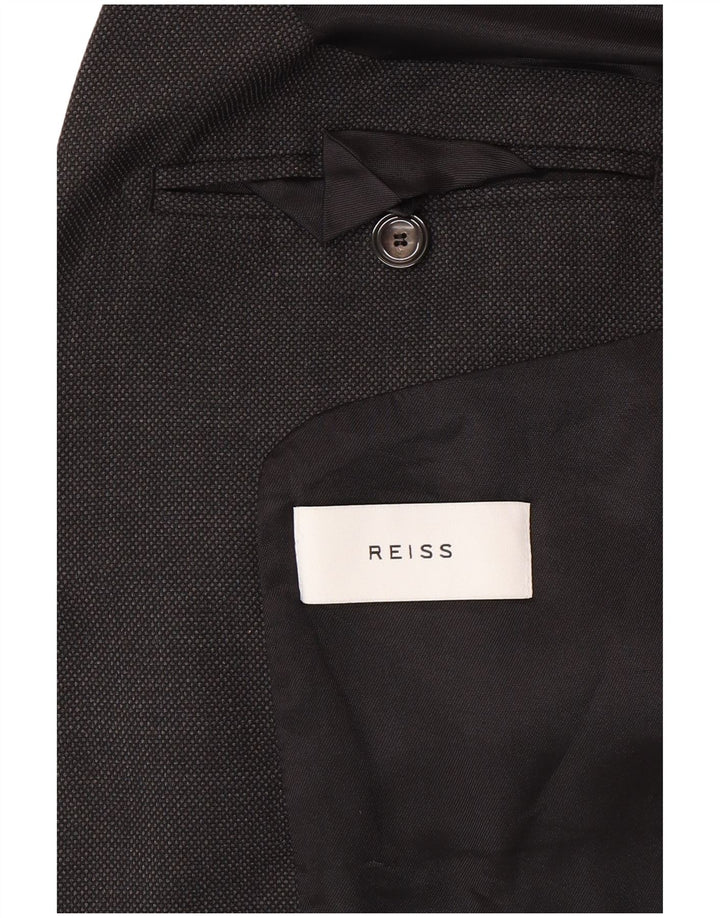 Reiss Veste Blazer 1 Bouton pour Homme UK 36 Petit Gris