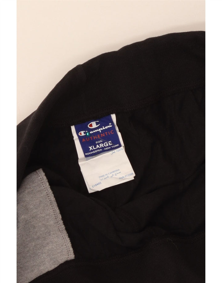 Champion Short de Sport Homme XL Noir Coton