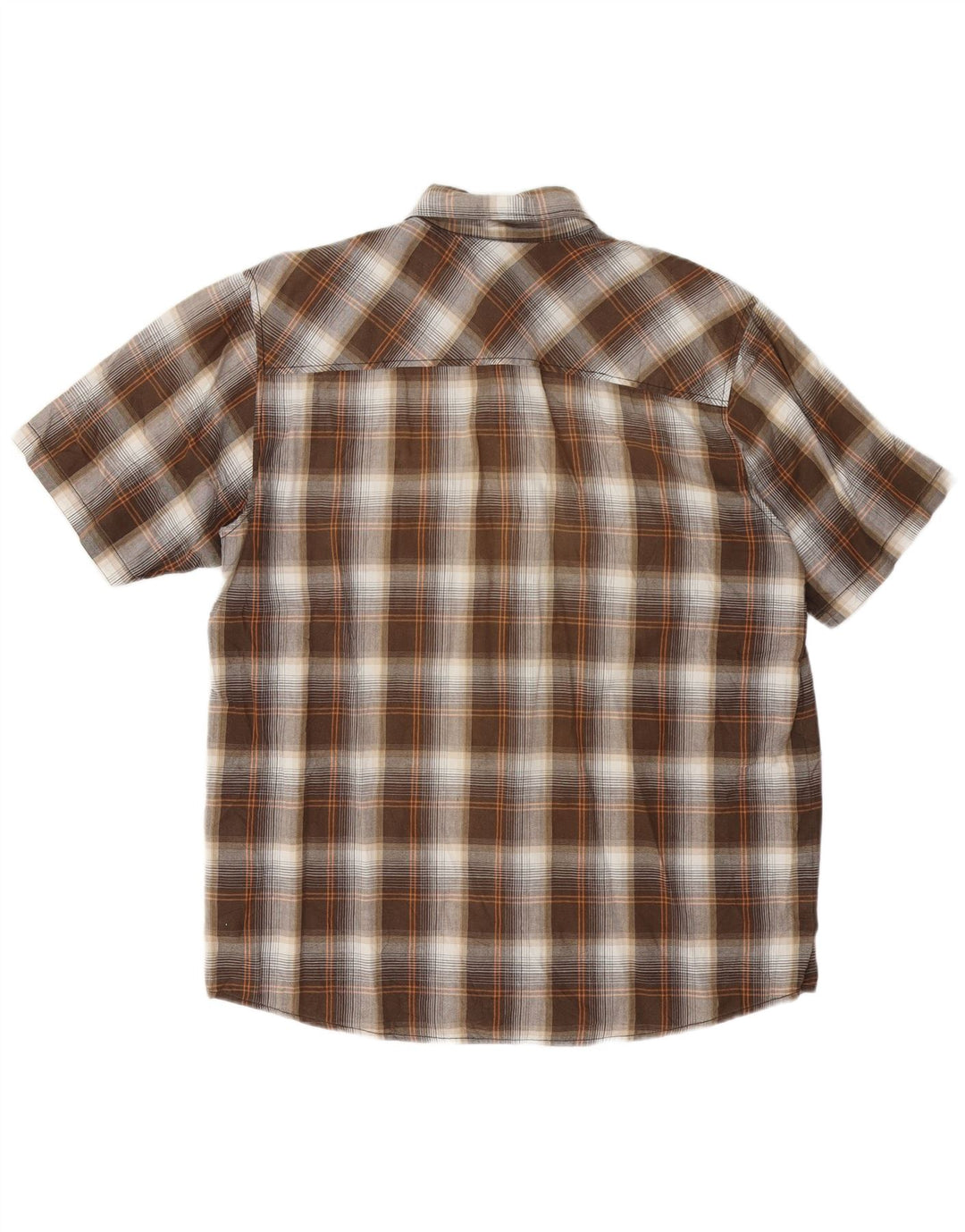 CARHARTT Chemise à manches courtes pour homme en coton à carreaux marron