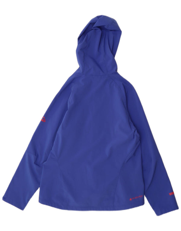 MC Kinley Veste de pluie à capuche pour femme UK 16 Large Bleu Polyester