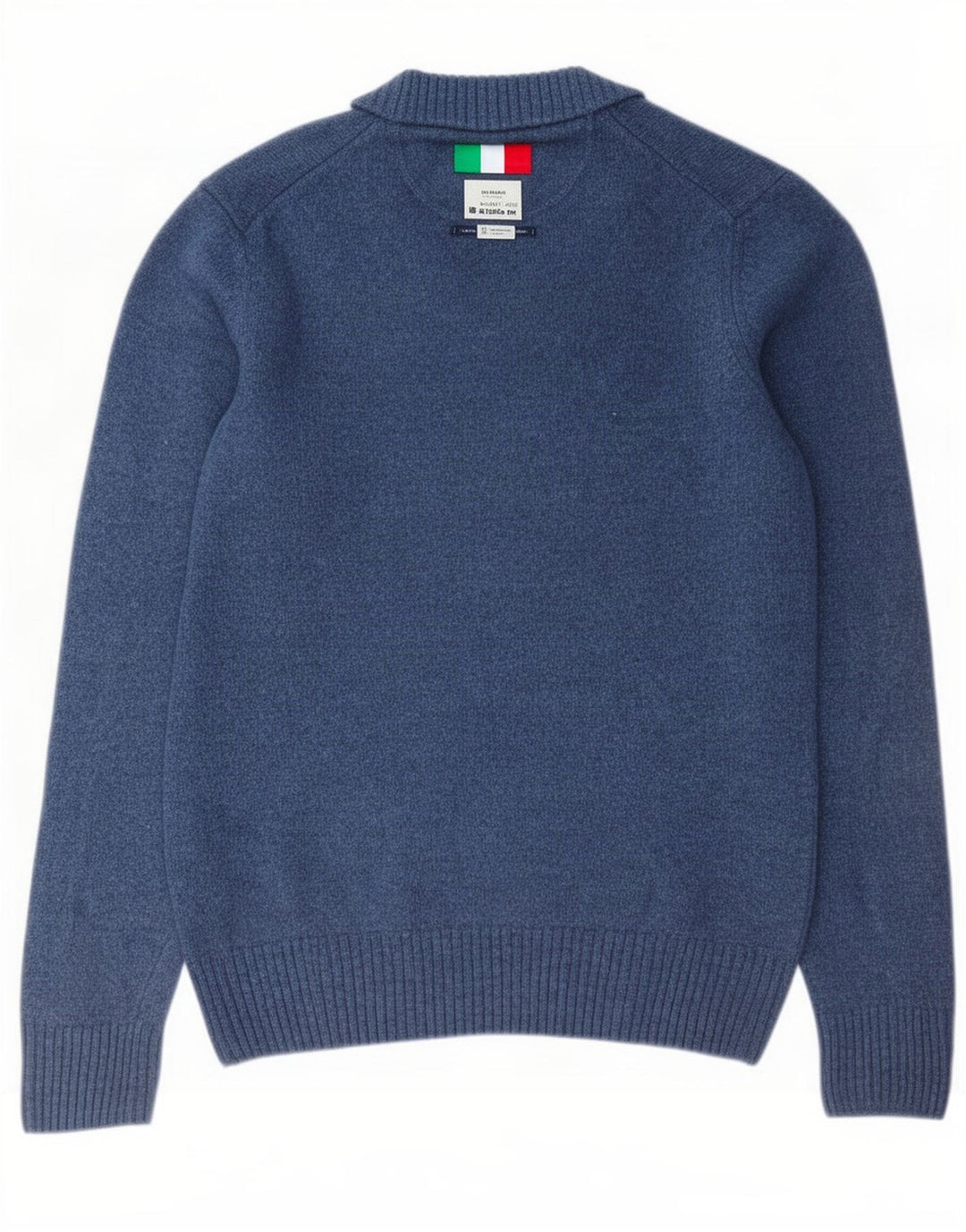 Marlboro Classics Pull col V pour homme en laine bleue Taille L
