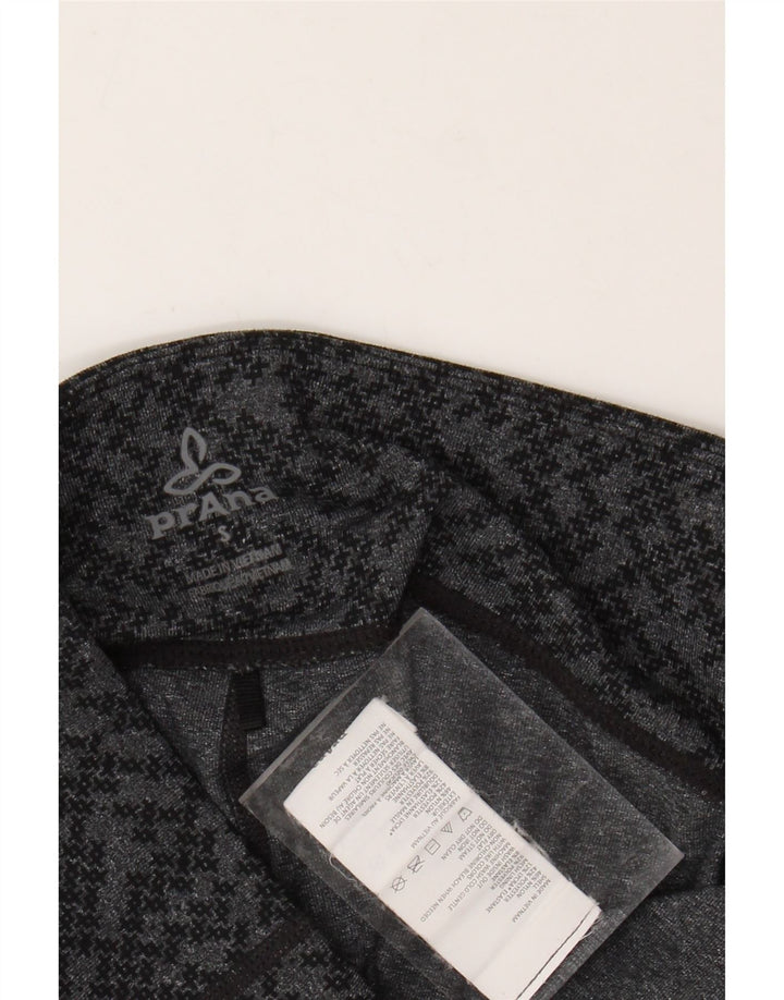 PRANA Leggings Femme UK 8 Petit Nylon Géométrique Gris