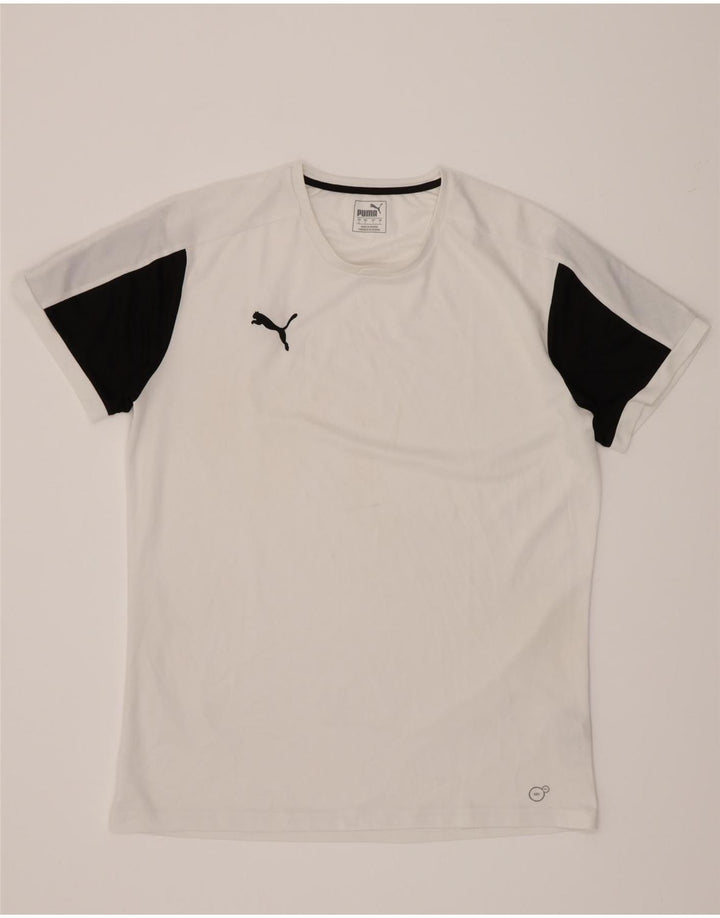Puma T-Shirt Homme Haut Large Blanc Colorblock Polyester