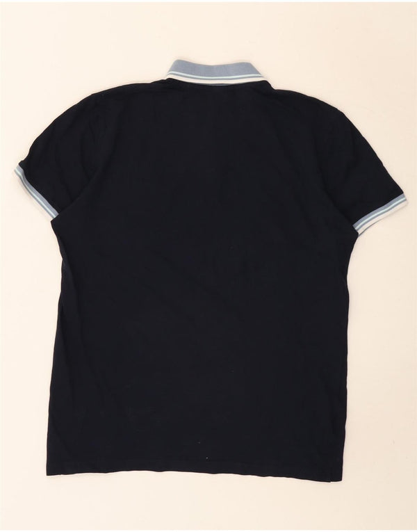 Jack & Jones Polo Rugby Homme Bleu Marine Moyen Rayé Coton