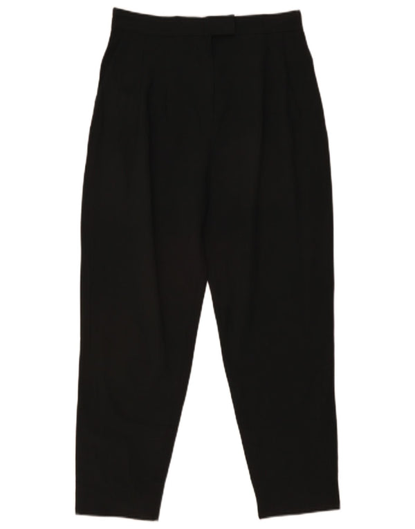 Cos Pantalon de costume fuselé taille haute pour femme EU 34 XS W28 L25 Vert Viscose