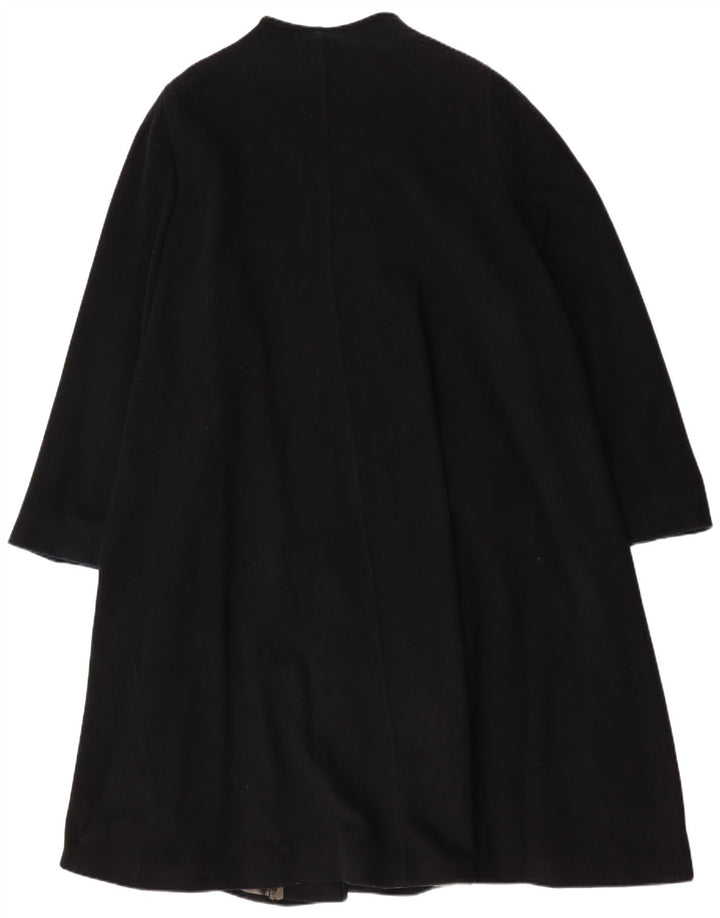 LADY H. Pardessus surdimensionné pour femme IT 49 XL en laine d'agneau noire