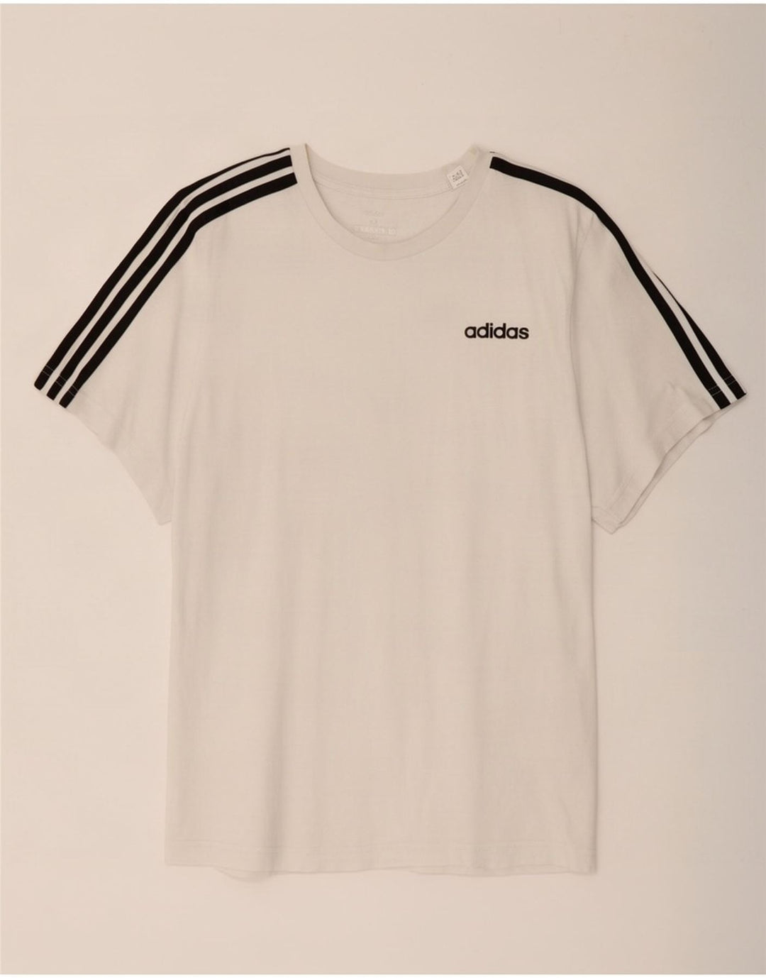 Adidas T-Shirt Homme Blanc Moyen Coton