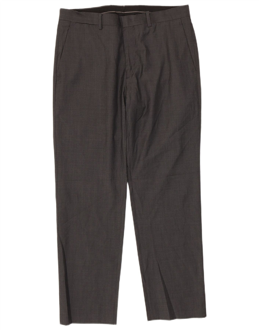 DKNY Pantalon de Costume Droit Homme W34 L30 Gris