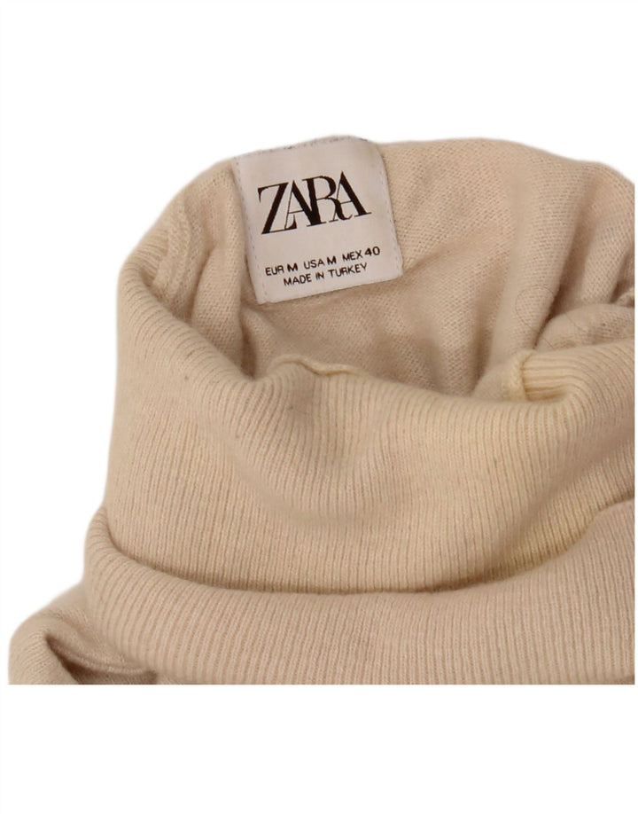 Zara Pull Col Roulé Homme Beige Moyen