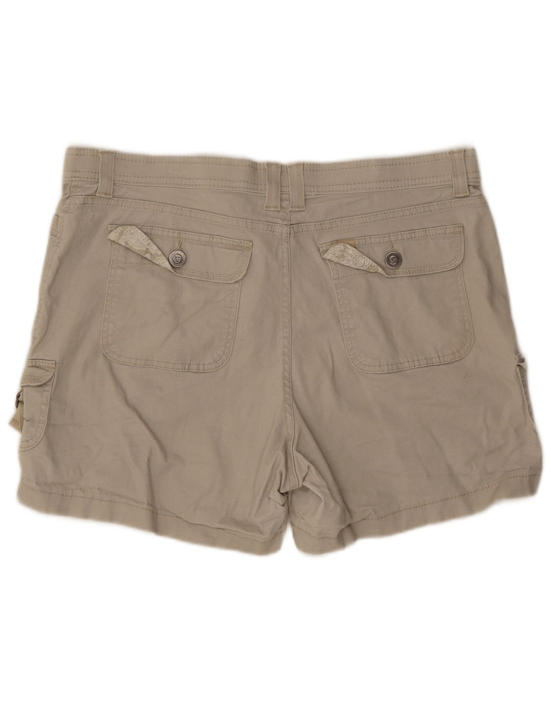 LEE Short cargo taille haute pour femme US 18 2XL W38 Coton beige