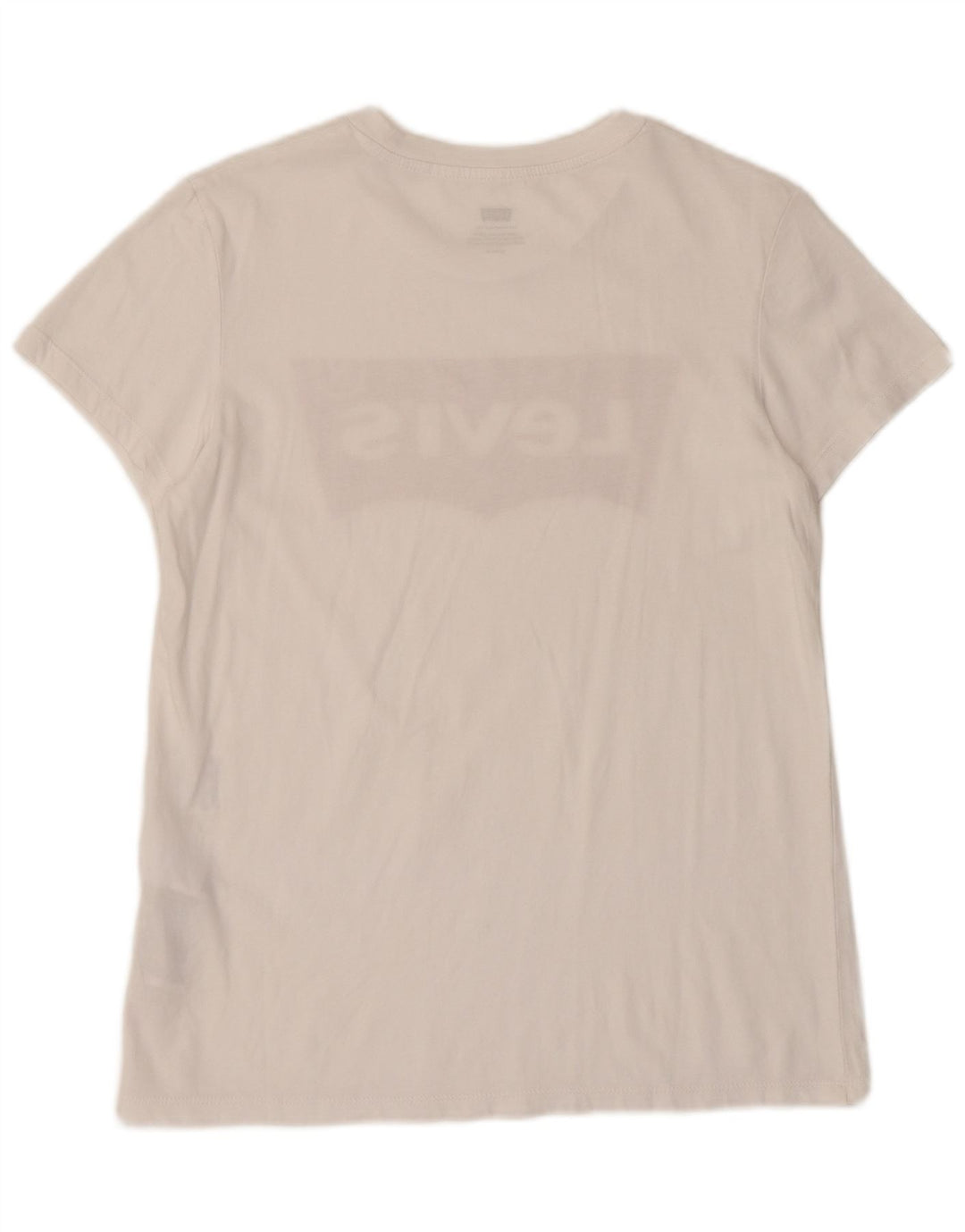 LEVI'S T-shirt graphique pour femme UK 10 Small Blanc Coton