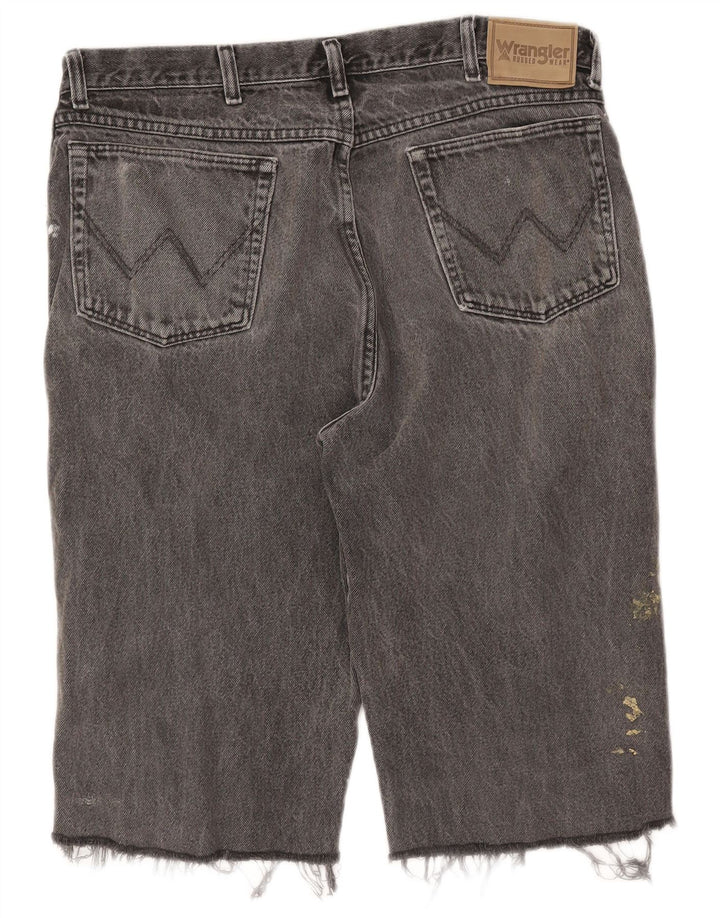 WRANGLER Short en Jean Homme W38 XL Gris Coton