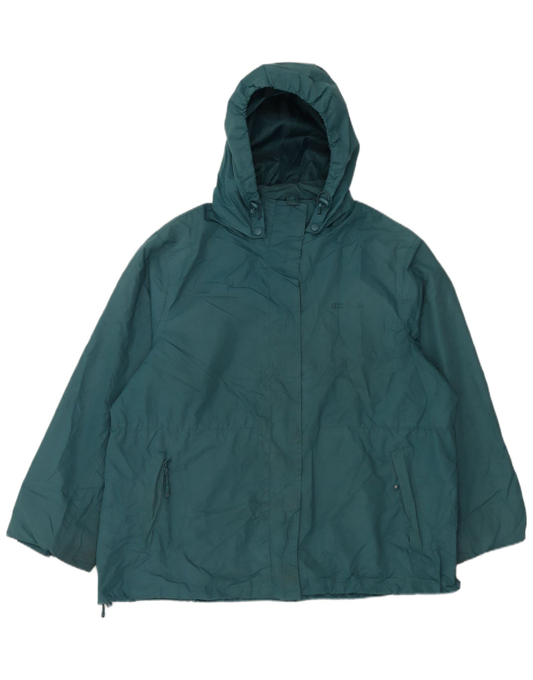 MOUNTAIN WAREHOUSE Veste de pluie à capuche pour femme UK 22 3XL Vert Polyester