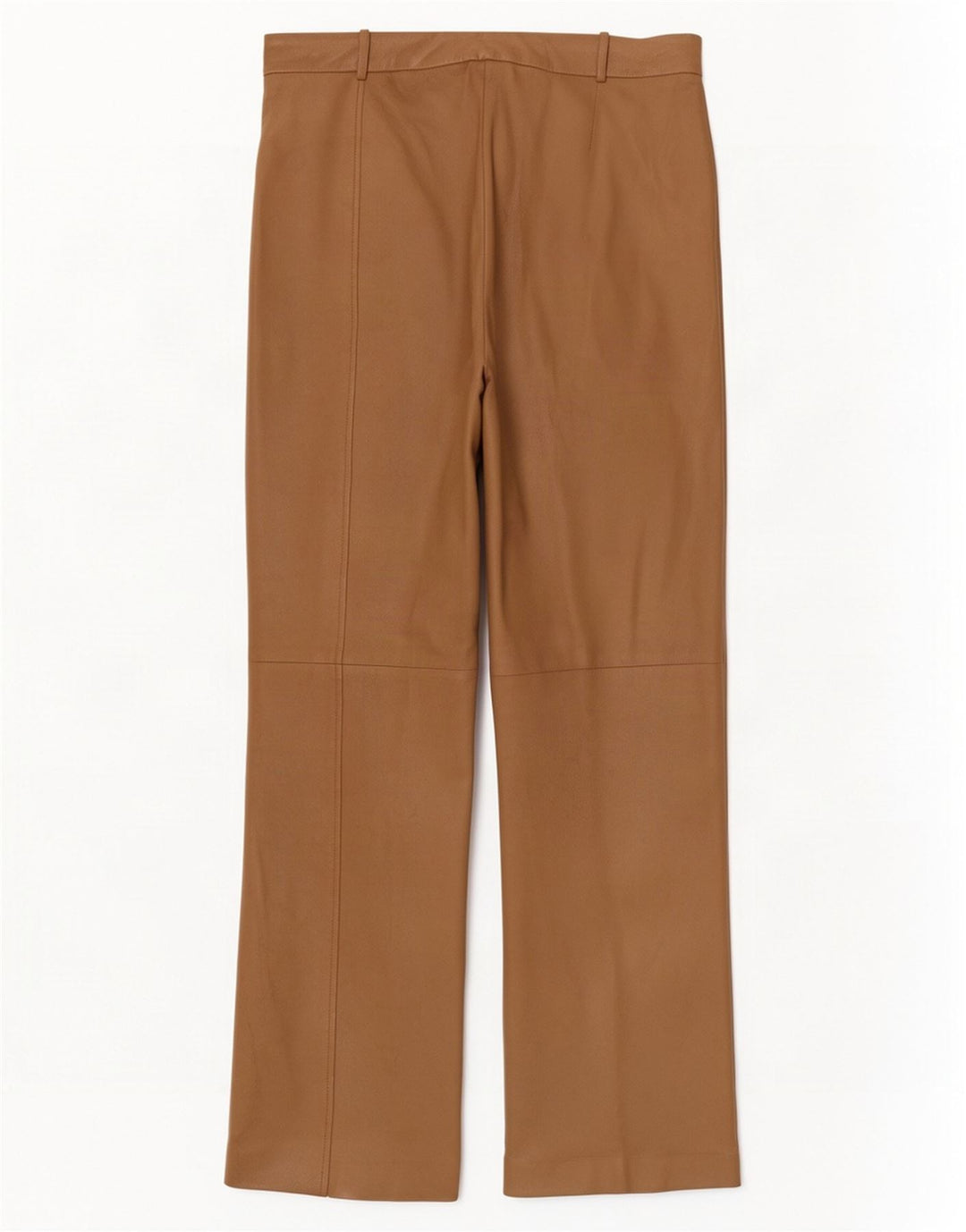 Conbipel Pantalon Bootcut En Cuir Femme IT 46 Large W34 L32 Beige