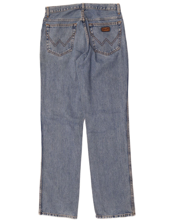 Wrangler Jean droit taille haute Texas femme W32 L34 bleu coton