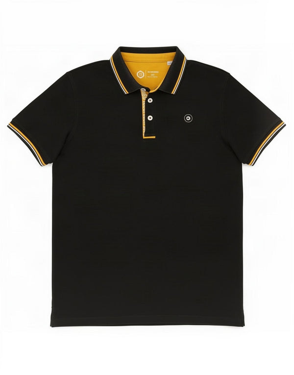 Jack & Jones Polo Homme XL Noir Colourblock Coton