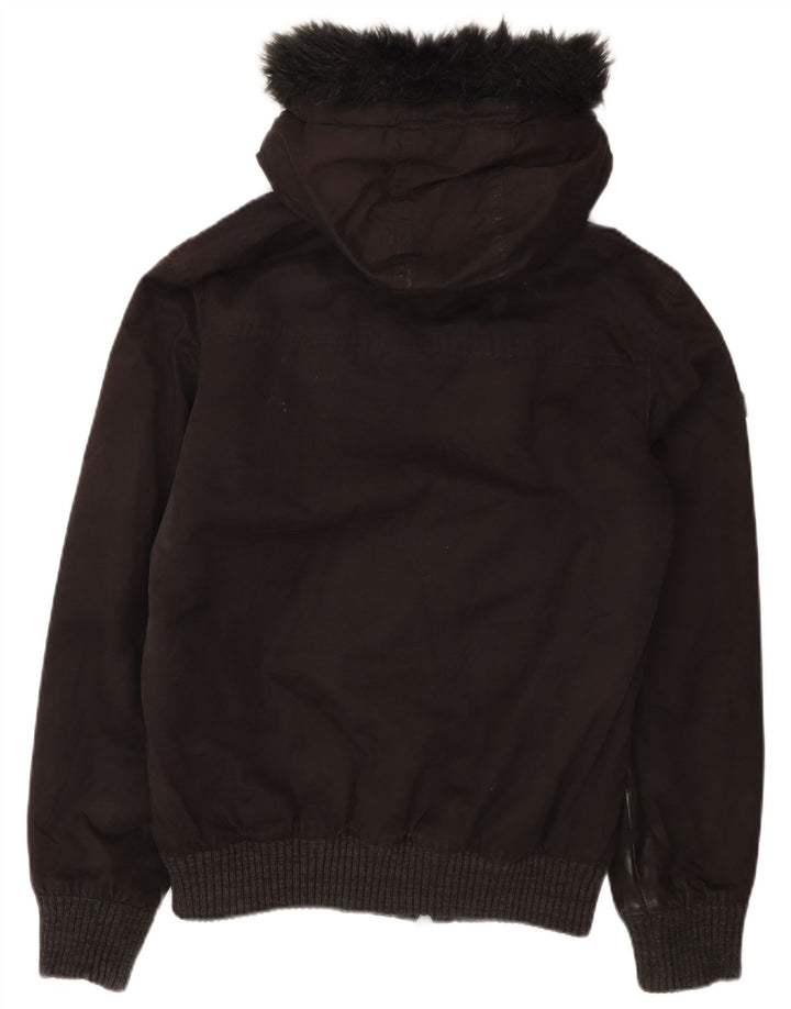 Superdry Veste bomber à capuche pour homme UK 38 Medium Noir