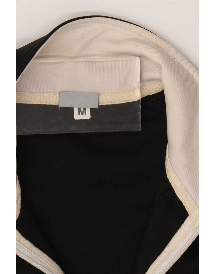Asics Veste de survêtement pour femme UK 12 Medium Noir Polyester