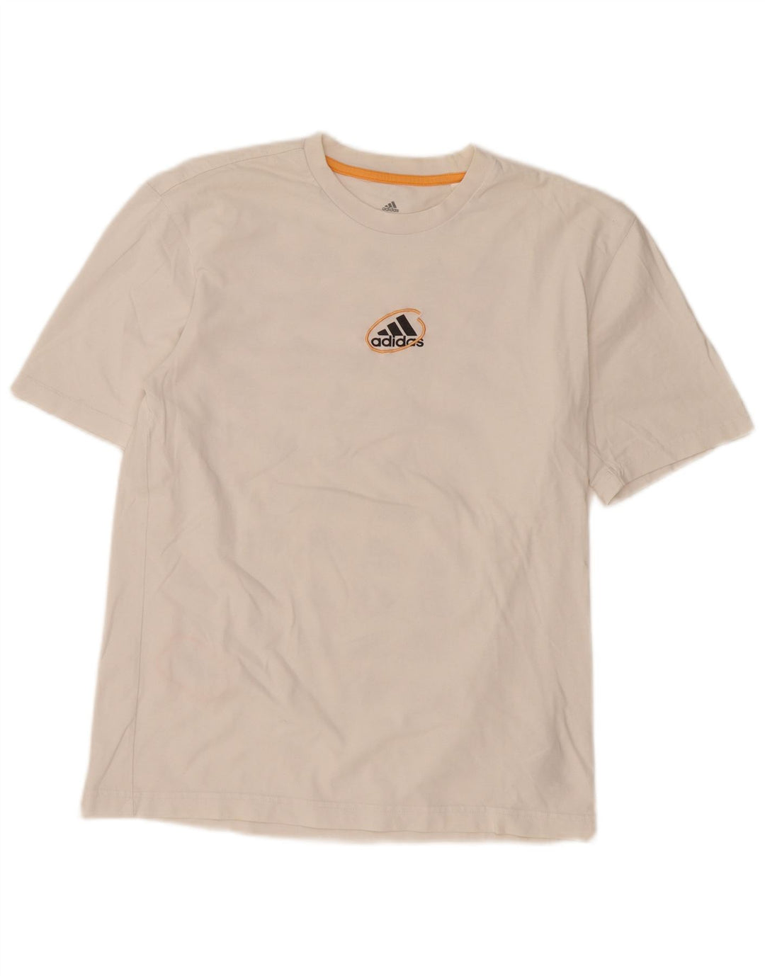 ADIDAS T-Shirt Graphique Homme Petit Blanc Coton