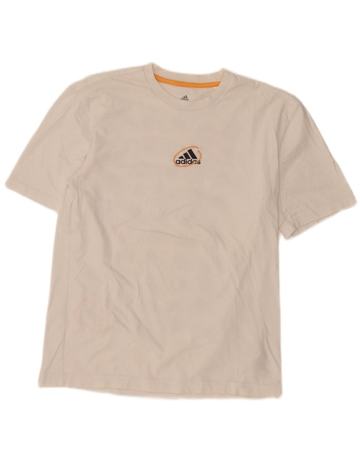 ADIDAS T-Shirt Graphique Homme Petit Blanc Coton