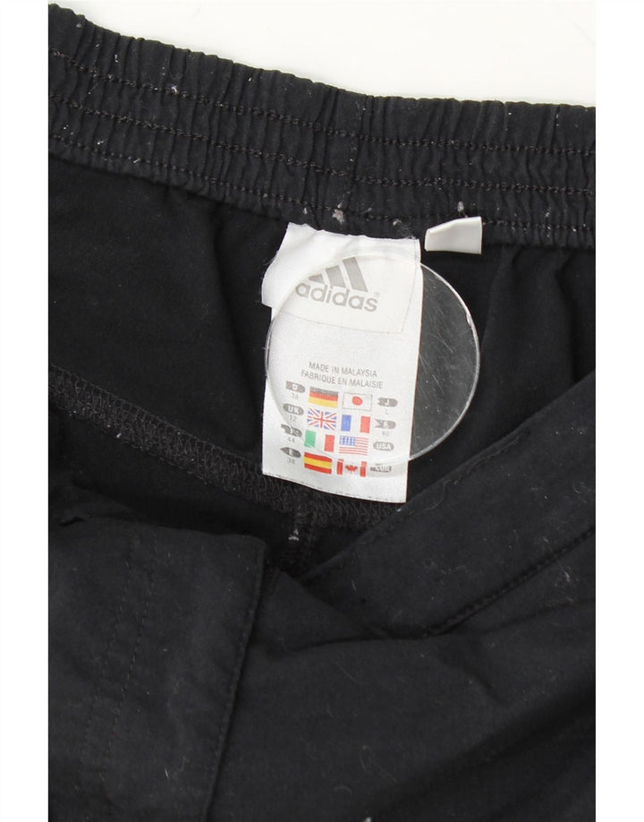 ADIDAS Womens Shorts UK 12 Medium W28 Black Polyamide