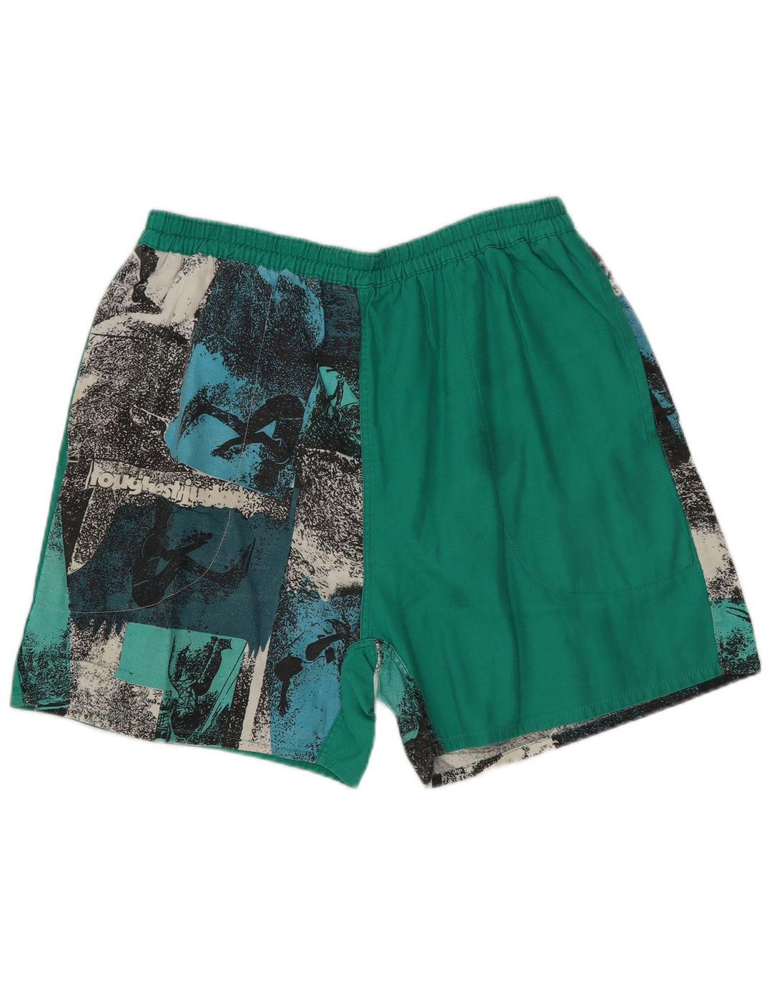 short de bain vintage pour hommes petit coton tie-dye multicolore