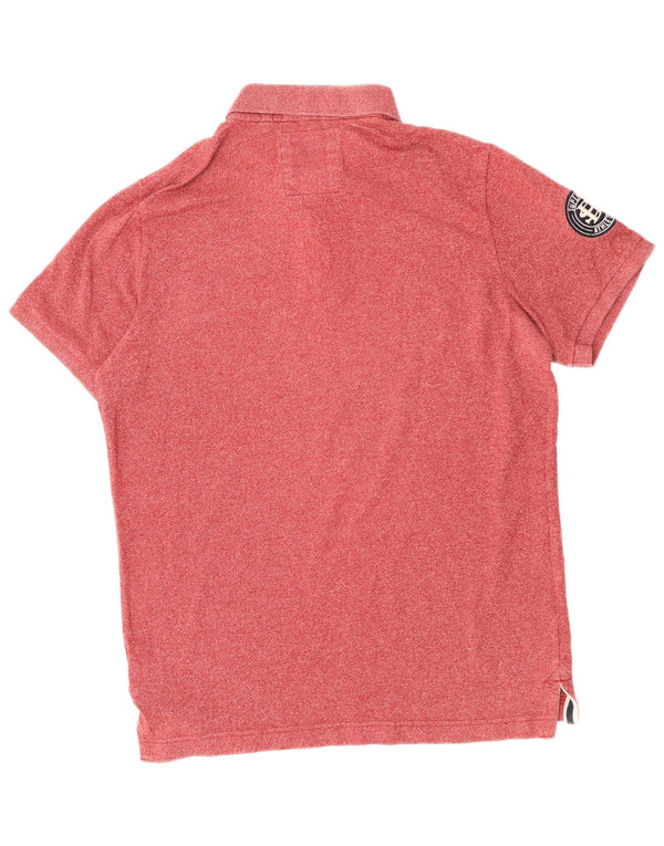 SUPERDRY Polo Coupe Classique Homme 2XL Rouge Coton