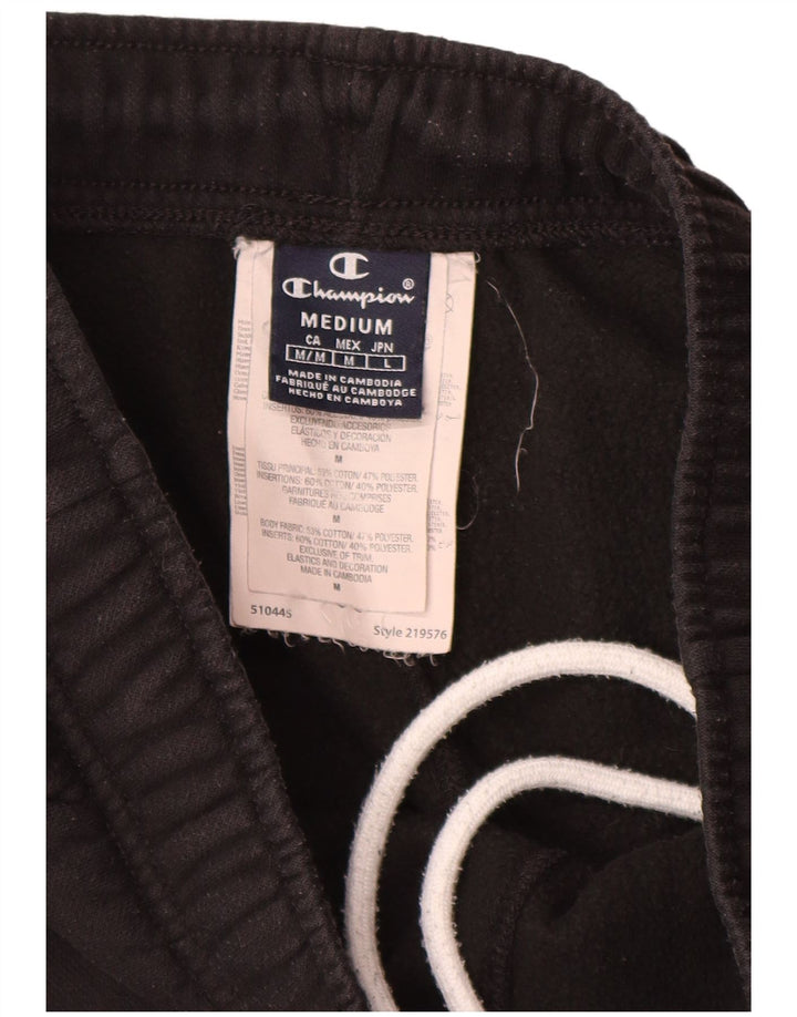 Champion Short de Sport Homme Coton Noir Moyen