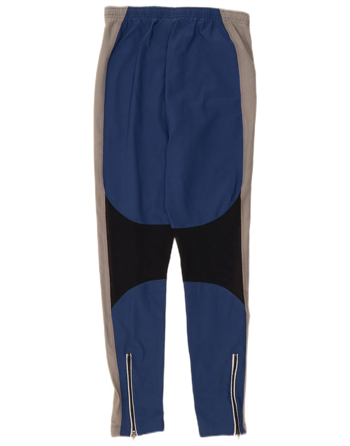 Nike Pantalon de survêtement pour femme UK 14 Large Bleu Colorblock Polyester