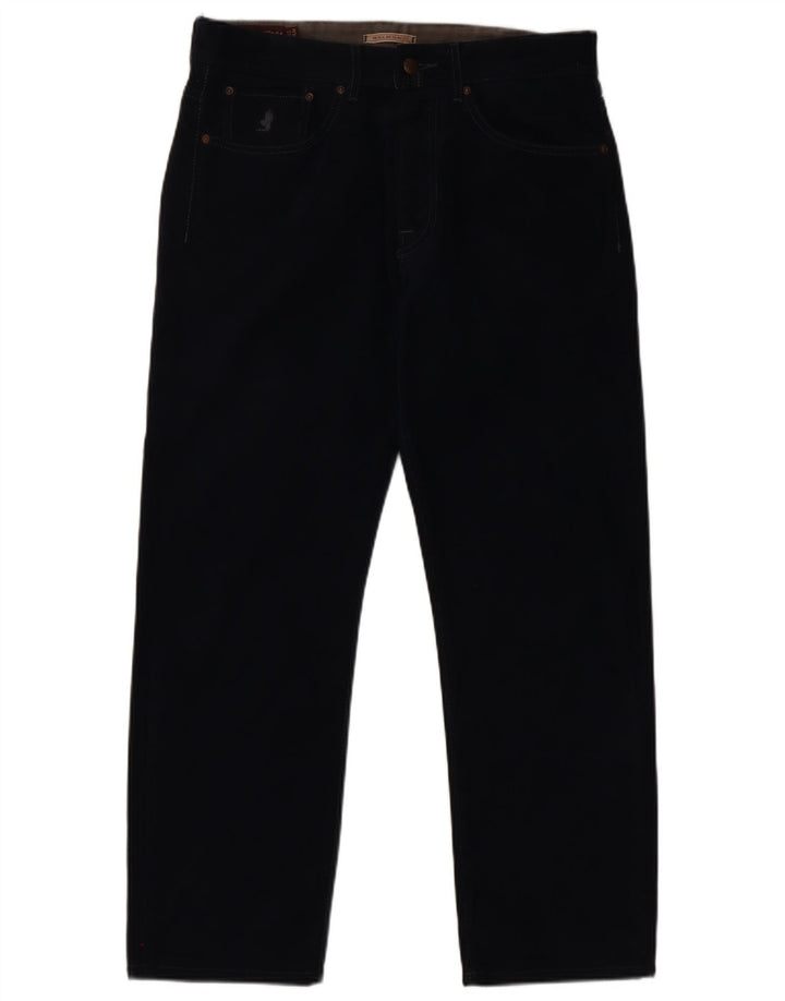 MARLBORO CLASSICS Pantalon décontracté coupe classique pour homme W32 L28 Bleu marine