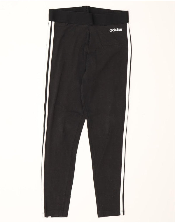 Adidas Leggings Femme UK 12/14 Coton Noir Moyen