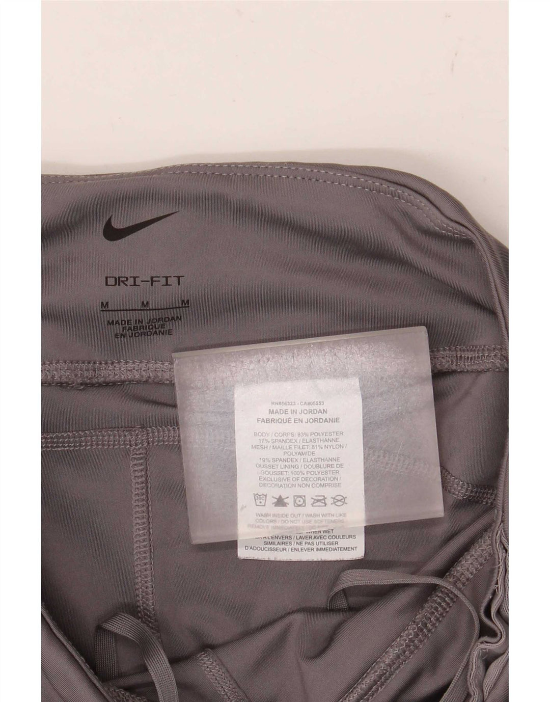 Nike Legging court Dri Fit pour femme UK 12 Gris moyen Polyester