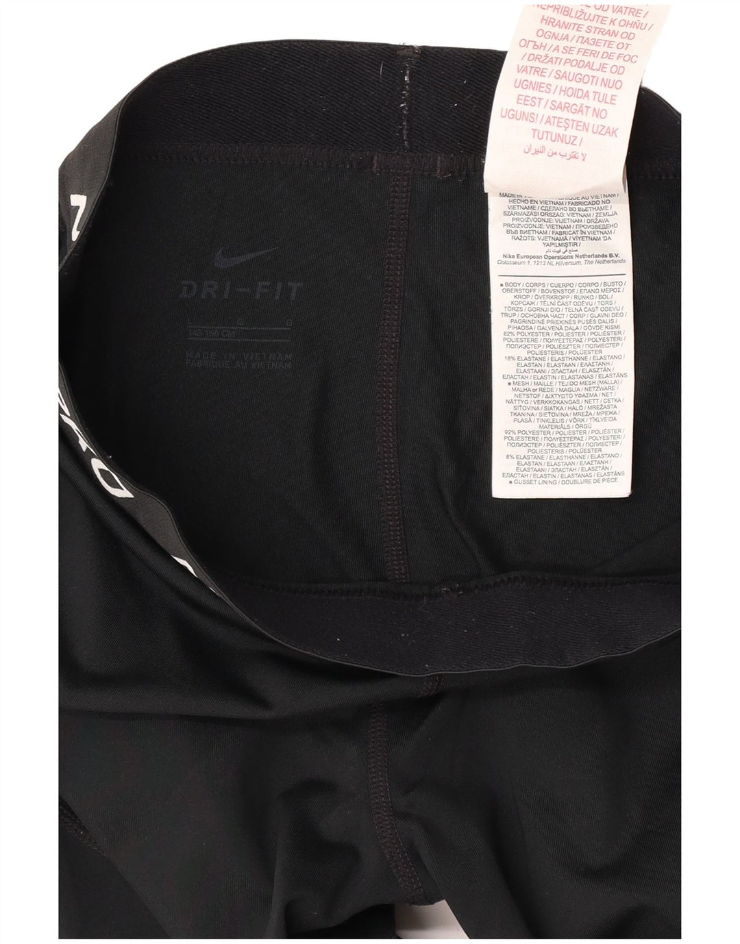 NIKE Legging graphique Dri Fit fille 12-13 ans Grand noir Polyester