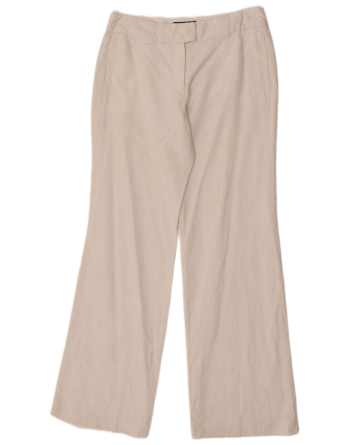Alberto Aspesi Pantalon de costume bootcut Blu pour femme IT 40 Small W27 L31 Blanc