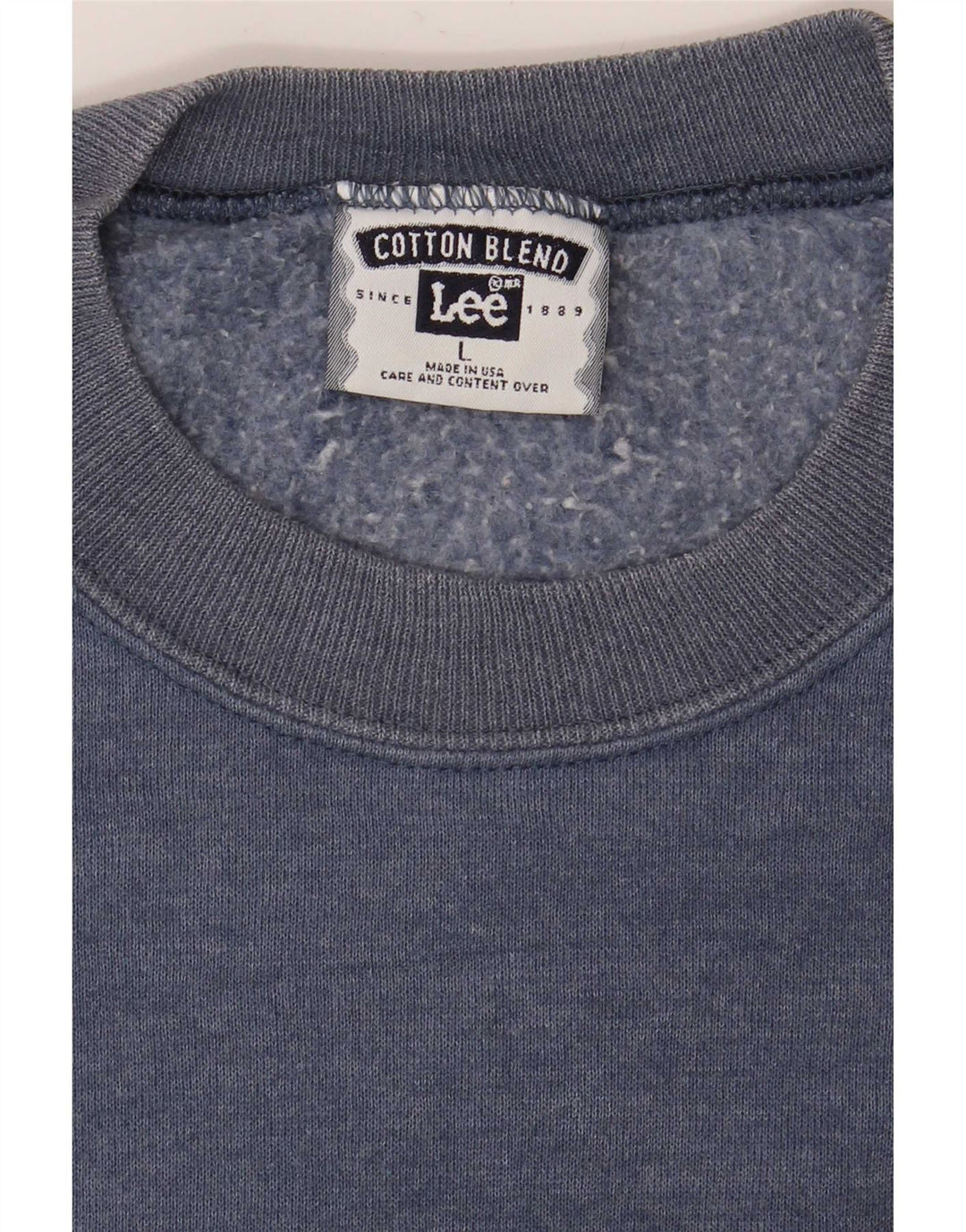 Lee Sweat-shirt à manches courtes pour homme en coton bleu Taille L