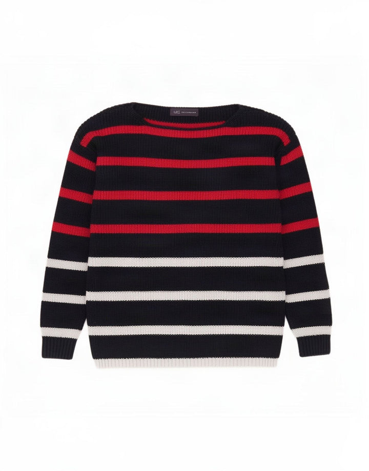 Marks & Spencer Pull col bateau pour femme UK 14 Medium Multicolore