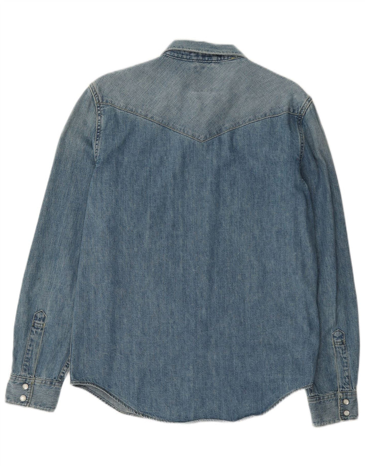 Levi's Chemise en Jean Slim Fit Homme Bleu Moyen Coton
