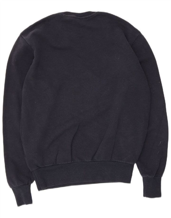 Ellesse Homme Sweatshirt Jumper Petit Bleu Marine Coton