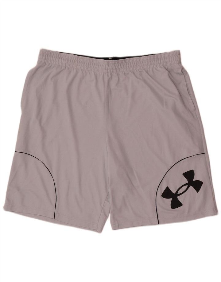 Under Armour Short de Sport Graphic Homme 2XL Gris Polyester