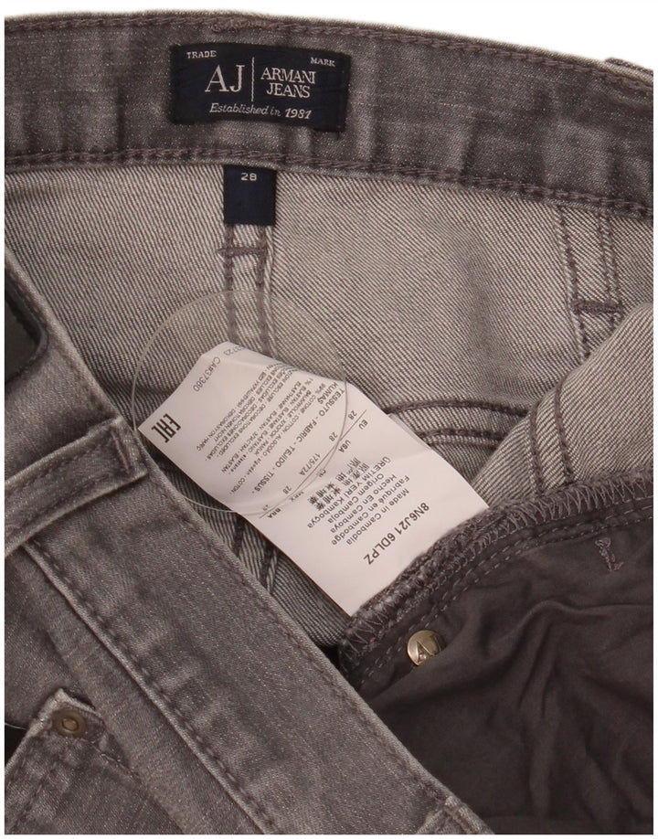 Armani Jeans Slim W28 L29 Gris Coton Homme