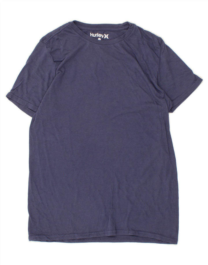 HURLEY Mens T-Shirt Top Small Navy Blue Cotton Vintage Hurley and Second-Hand Hurley from Messina Hembry 