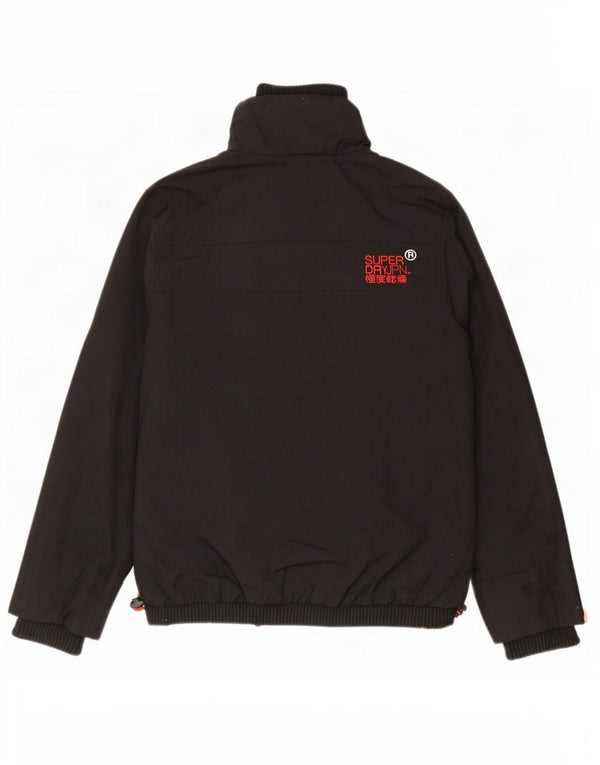 Superdry Veste de pluie The Windcheater Graphic pour homme UK 36 Small Noir Nylon