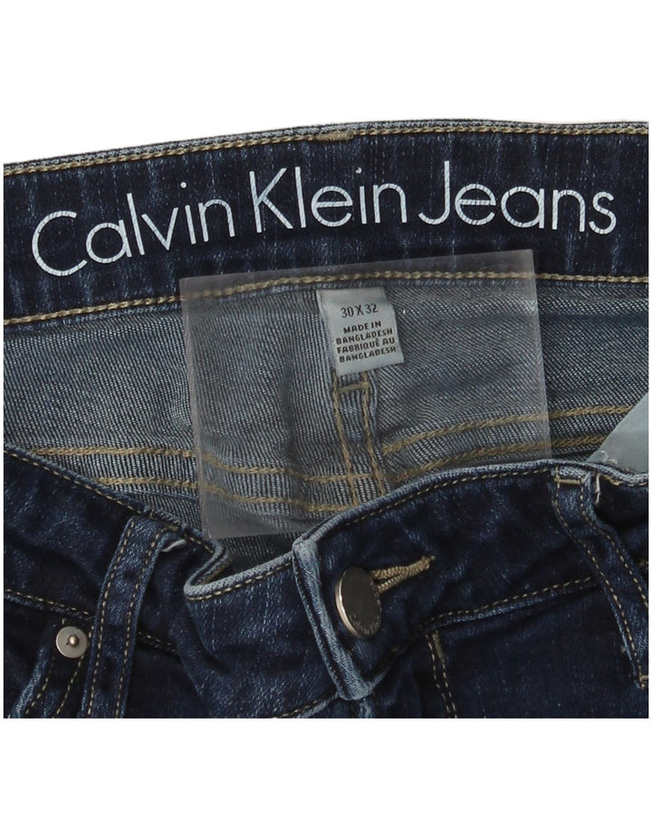 Calvin Klein Jean droit femme W30 L32 bleu marine