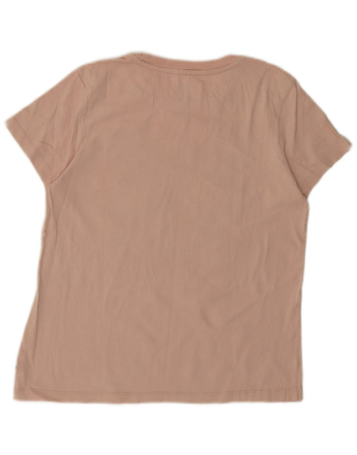 VANS T-shirt graphique pour femme UK 12 en coton rose moyen