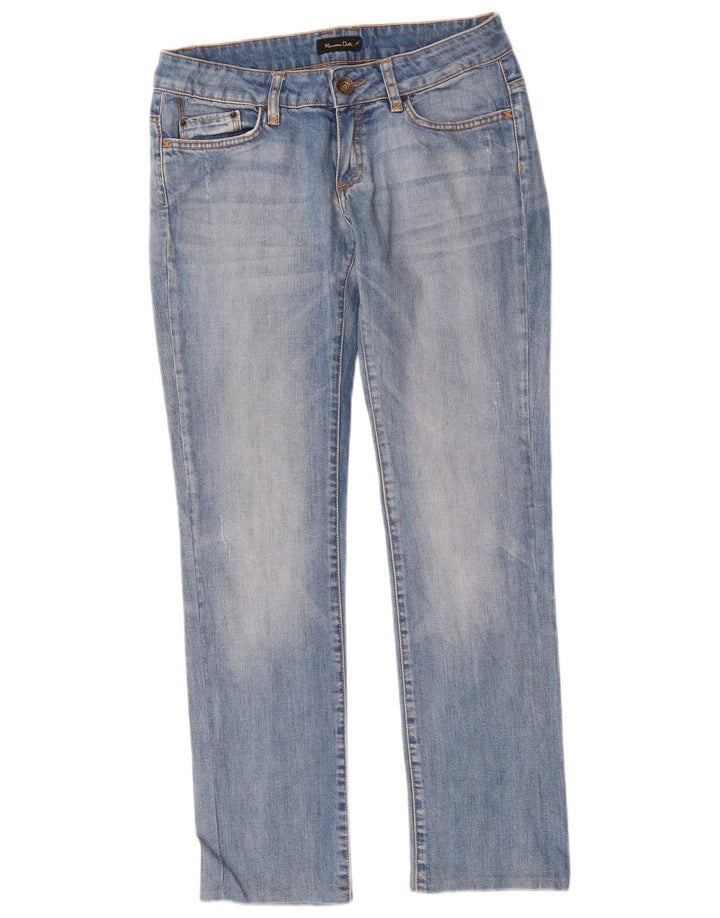MASSIMO DUTTI Jean Slim Femme EU 38 Small W28 L29 Bleu Coton
