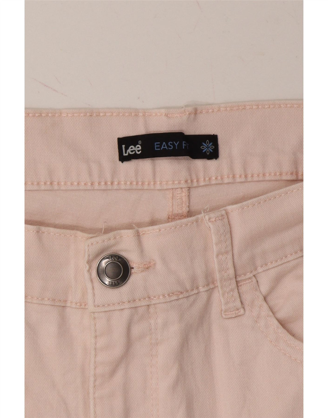 LEE Womens Easy Fit Straight Capri Trousers W33 L21 Pink Vintage Lee and Second-Hand Lee from Messina Hembry 